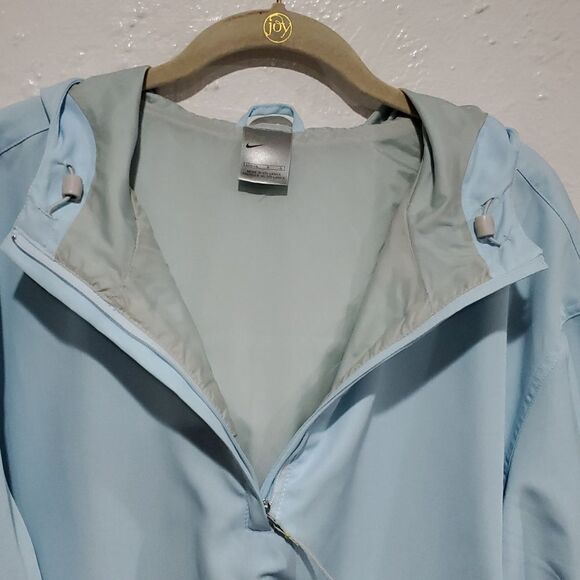 Nike Y2K Light Blue Hooded Jacket Size L - Picture 9 of 15